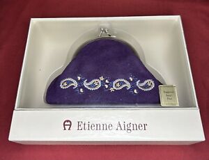New In Box Coin Purse Lipstick Holder With Mirror Etienne Aigner