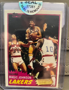 MAGIC JOHNSON 1981-82 Topps #21   L. A. Lakers 2nd year     NOVELTY CARD