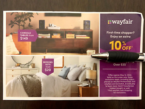 New ListingWayfair 10% OFF FIRST ORDER Coupon Discount Code Exp 5-14-2024