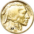 1 Buffalo Nickel 24K Gold Plated Indian Head 5 Cent 1913-1938 Random [Circulate]