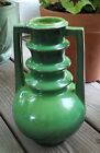 Roseville Futura Emerald Green Vase, 1928, Shape 389-9, 9.5 h x 5.5 w, Antique