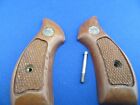 Vintage Smith & Wesson Factory Wood Grips J Frame Round Butt S&W