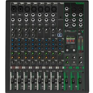 MACKIE ProFX12v3+ Compact 12 Channel USB FX Recording Live Streaming Audio Mixer