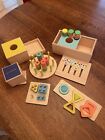 Lovevery  Mixed Lot Baby Toddler Wooden Montessori Toys.  Pieces Missing.