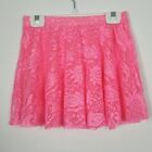 Neon pink Princess lace short  mini skirt