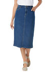 Woman Within Women's Plus Size Stretch Jean Skirt