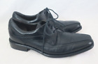 Johnston & Murphy Mens Size 8 Black Leather Sheepskin Oxford Dress Career Shoe