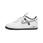 Nike Air Force 1 Low Black White Grey Reflective 3M CT4683-100 Size 4Y-7Y New