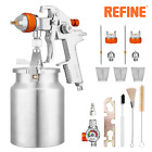 REFINE Auto Spray Gun Kit 1000CC 1.7mm 2.0mm Nozzle Car House Air Paint Sprayer