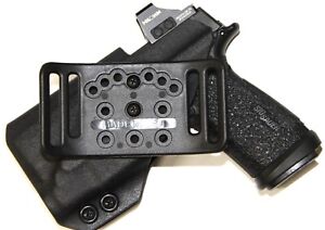 REVKEL OWB Cross Draw Slot Belt Slide holster for pistols w/Streamlight TLR7 SUB