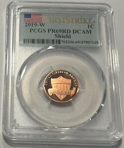 2019-W FIRST STRIKE LINCOLN SHIELD PROOF CENT PR69RD DCAM PCGS