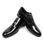 New Men's Black Tuxedo Patent Leather Round Toe Formal Dress Shoes Lace Up AZAR