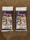 (2) 2021 Bowman MLB Baseball 19 Card Fat Pack Value Cello Pack Retail-2 Pack Lot