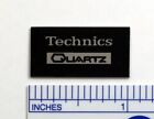 Technics Quartz Turntable Logo Badge For Dust Cover Custom Made Silver Aluminum