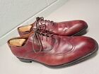 Florsheim Mens Belfast Shoes Wing Tip Oxford Burgundy 14227-601 Size 10.5 EEE
