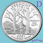 2001-D VERMONT (VT) STATE QUARTER UNCIRCULATED FROM U.S.MINT ROLL* STATE QUARTER