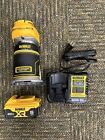 DEWALT  DCW600 20V MAX XR Cordless Compact Router w/ 1 battery and charger used