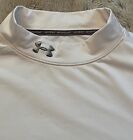 Men's Under Armour Cold Gear Long Sleeve Mock Neck Fitted Shirt Sz XL