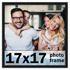 17x17 Frame Black Picture Frame Modern Photo Frame UV Acrylic, Acid Free no Mat