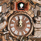 Vintage German Black Forest Wooden Wall Clock  Hunter  Clock