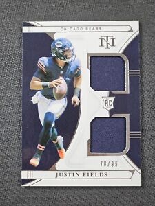 2021 National Treasures Rookie Dual Jersey Justin Fields /99 RDM-4 RC Patch