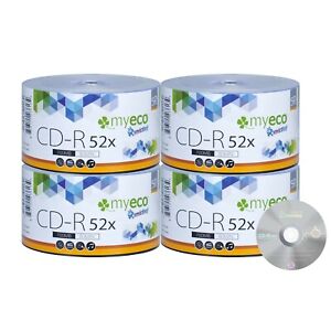 200 Pack MyEco CD-R CDR 52X 700MB 80Min Economy Logo Blank Recordable Media Disc