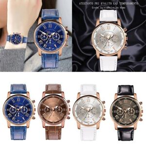6 Colors Women's Watch Leather Band Quartz Analog Watch Ladies Charm Wristwatch