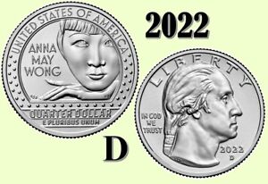 2022 D  American Women Quarters - Anna May Wong - UNC - US Mint