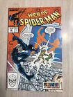 WEB OF SPIDER-MAN 36 NM WHITE PAGES  1988 FIRST TOMBSTONE