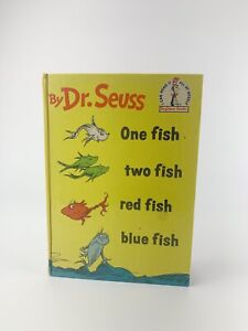 One Fish Two Fish Red Fish Blue Fish by Dr. Seuss 1960 Hardcover Book