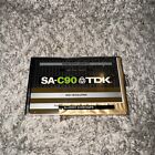 TDK SA C90   Blank Audio Cassette Tape  New Seal Opened But Cassette Unused