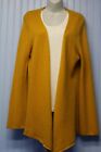 LORD & TAYLOR cashmere blend bright gold long sleeve open cardigan sweater L