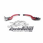 08-16 YAMAHA YZF R6 AFTERMARKET CRG RC2 RED LEFT RIGHT CLUTCH BRAKE LEVER LEVERS