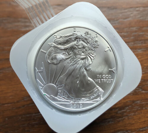 2019 American Silver Eagle 1oz Roll. 20 BU Coins Mint Condition.