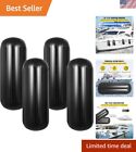 Premium Boat Fenders with Vertical Rib Design - Hassle-Free Inflation, Set of 4