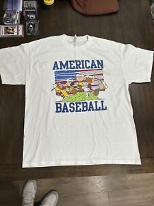 Vintage Charlie Brown Baseball T-shirt Size XL