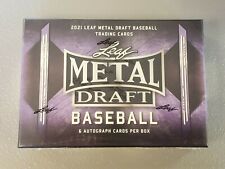 2021 Leaf Metal Draft Baseball Sealed Hobby Box 6 Hits FREE SHIPPING