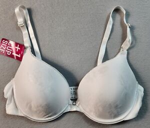 Vanity Fair Ego Boost Add A Size Push Up Bra +1 Cup Size Womens Size 34C White