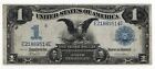 1899 $1 Large Black Eagle Silver Certificate One Dollar Fr. 230 (EE Block) - VF