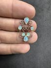 1.7g Vintage Sterling Silver 925 Lab Opal Pendant Jewelry lot X