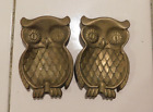 Vintage Small Brass Owl Dishes / Figurines