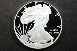 2008-W $1 American Silver Eagle!! FIRST STRIKE COIN!!! MIN GRADE COIN!!!