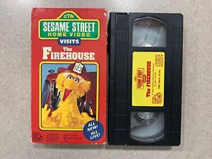 Sesame Street Home Video Visits The Firehouse (VHS, 1990) Random House Rare