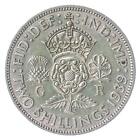 BRITISH 2 SHILLINGS SILVER COIN - KING GEORGE VI. ENGLISH MONEY 1937-1946 KM#855