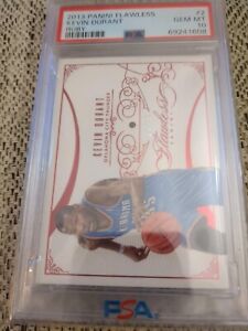 New Listing2013 Panini Flawless Kevin Durant Ruby PSA 10
