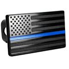 Fit Chevy Pickup Tow Hitch Cover Trailer Receiver Blue American Flag Emblem Plug (For: Chevrolet)
