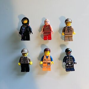 Lego Minifigures Lot Of 6 Assorted Lego Movie, Sherlock Holmes, Indiana Jones