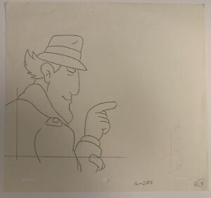 Inspector Gadget - Original Animation Cel Sketch