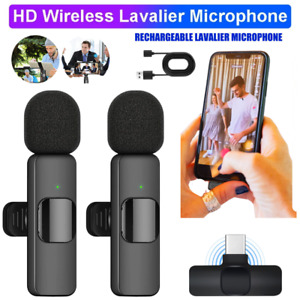 Microfono Lavalier Inalambrico Grabacion de Audio y Video para iPhoke Samsung