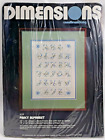 1983 Dimensions Fancy Alphabet 4110 Candlewicking Kit 9x12 Vintage AS IS 8159